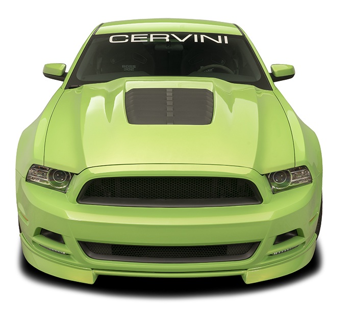 Cervinis Fiberglass GT500 Style Hood 2013-14 Ford Mustang